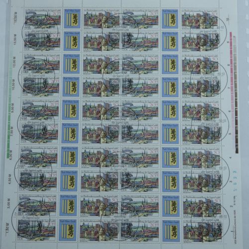 DDR ZD Bogen 3174-/ 3176 gestempelt mit ESSt und mit DV 1 #OO214