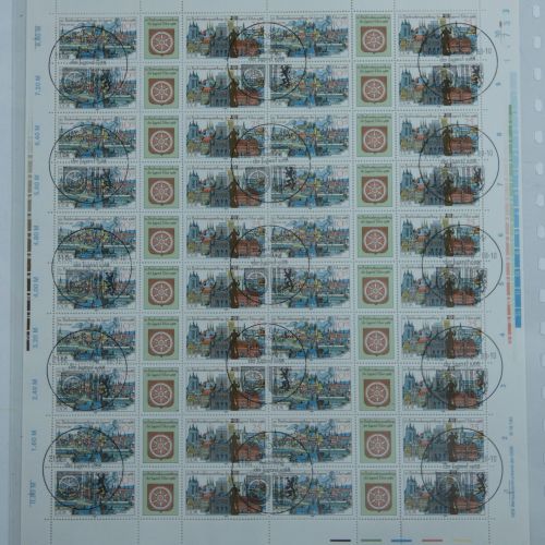DDR ZD Bogen 3173 / 3175 gestempelt mit ESSt und mit DV #OO215