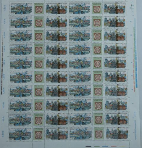 DDR ZD-Bogen MICHEL 3173/3175 komplett mit DV postfrisch #OO234