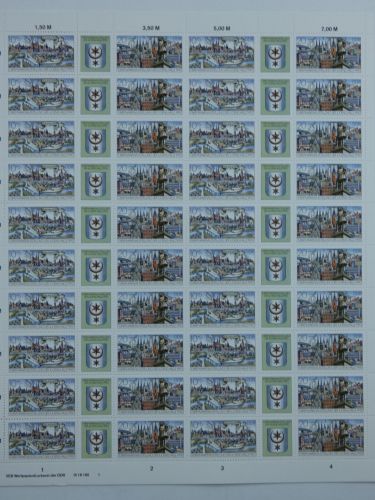 DDR ZD-Bogen 3338-3339 postfrisch mit DV 1 #OO246