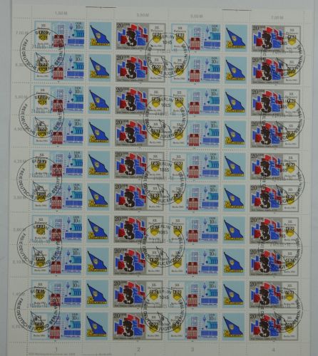 DDR ZD-Bogen 2947-2948 gestempelt ESST mit DV 3 #OO256