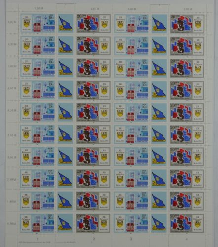 DDR ZD-Bogen MICHEL 2947-2948 komplett mit DV 3 postfrisch #OO257