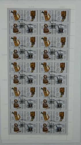 DDR ZD-Bogen 3226-3229 gestempelt ESST mit DV 3 #OO262
