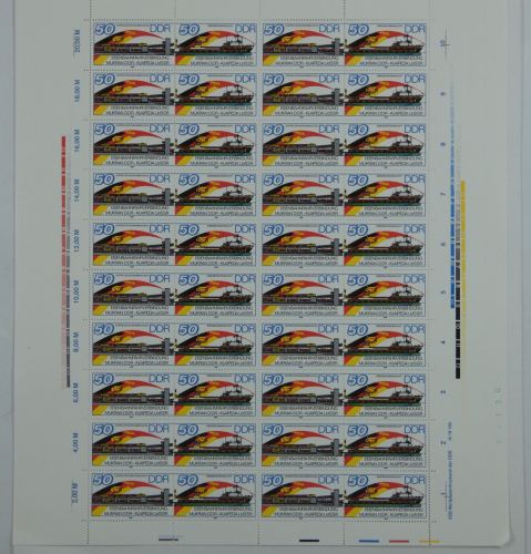 DDR ZD-Bogen 3052-3053 postfrisch mit DV #OO264