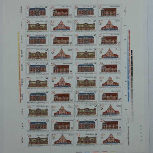 DDR ZD-Bogen 3067-3070 postfrisch mit DV 1 #OO265