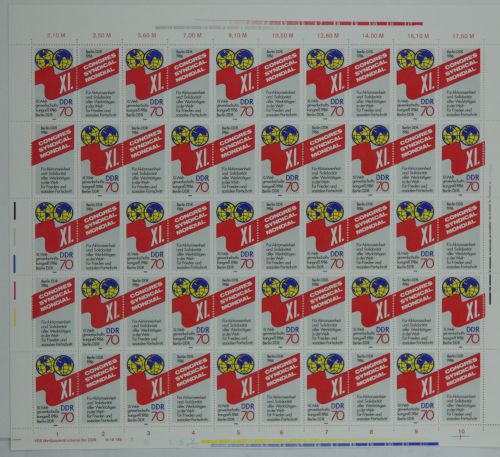 DDR ZD-Bogen 3049 postfrisch mit DV 1 #OO268