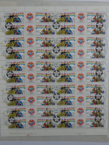 DDR ZD-Bogen 2959-2960 gestempelt ESST mit DV 1 #OO274
