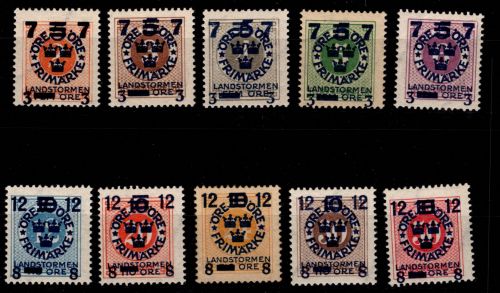 Schweden 115-124 postfrisch #OV021
