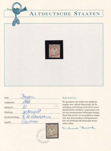 Bayern 20 gestempelt