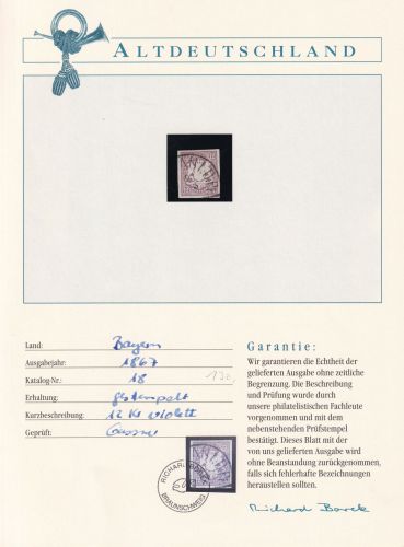 Bayern 18 gestempelt