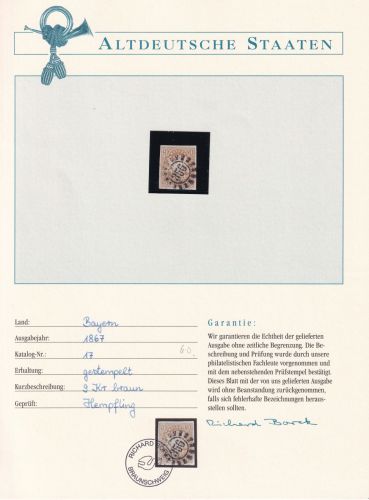 Bayern 17 gestempelt Borek Garantie #DAL88