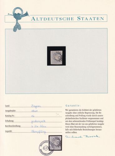 Bayern 16 gestempelt