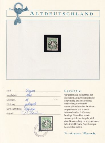 Bayern 14 gestempelt