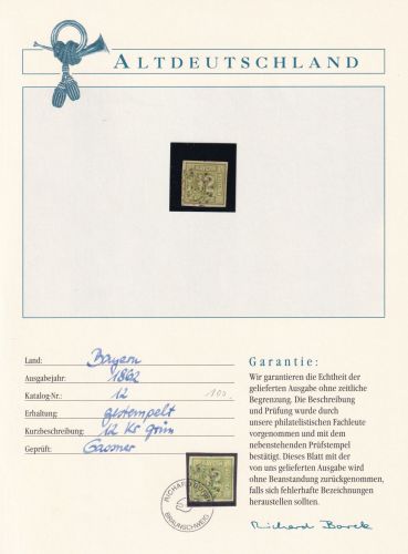 Bayern 12 gestempelt