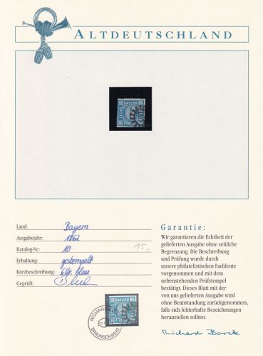 Bayern 10 gestempelt