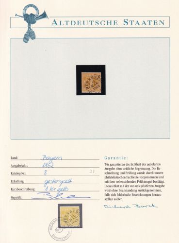 Bayern 8 gestempelt Borek Garantie #DAL96
