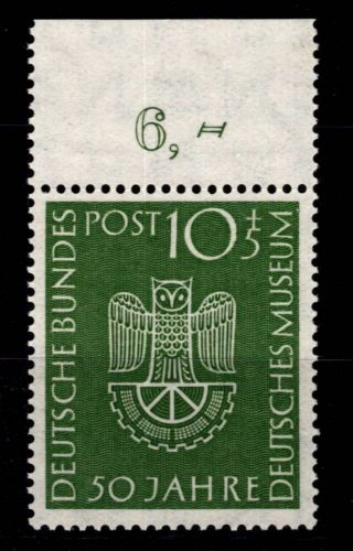 BRD Bund 163 Oberrand postfrisch geprüft Schlegel BPP #DAQ92