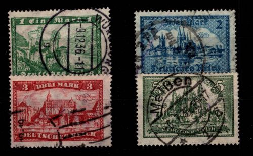 Deutsches Reich 364-367 gestempelt