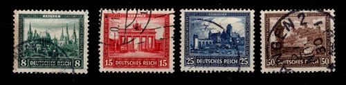 Deutsches Reich 450-453 gestempelt