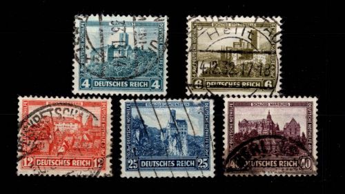 Deutsches Reich 474-478 gestempelt