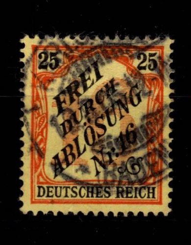 Deutsches Reich Dienstmarken 14 gestempelt #DAR95