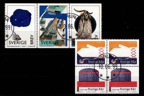 Schweden 2036-2038 u. 2039-2042 gestempelt Zusammendrucke #DAS20