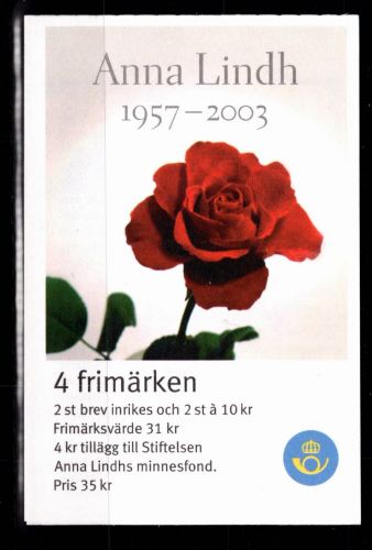 Schweden MH 296 gestempelt Anna Lindh #DAS24