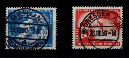 DDR 273-274 gestempelt mit Vollstempel #DAT50