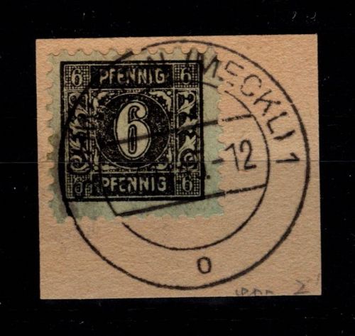 SBZ 8 z auf Briefstück gestempelt geprüft Thom BPP #DAT53