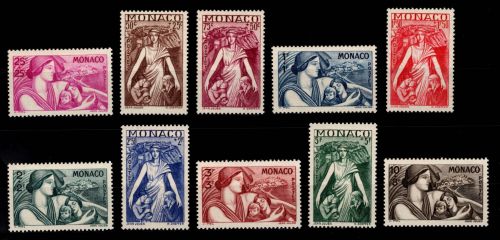 Monaco 247-256 postfrisch Familie #OE324