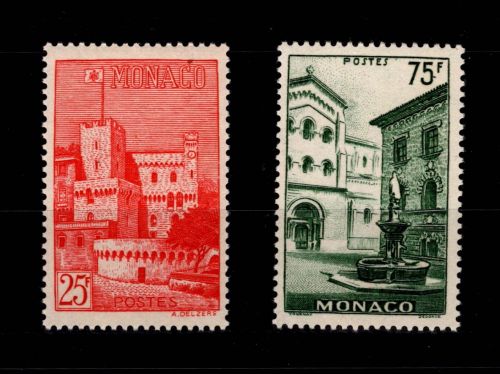 Monaco 490 und 491 postfrisch Architektur #OE330