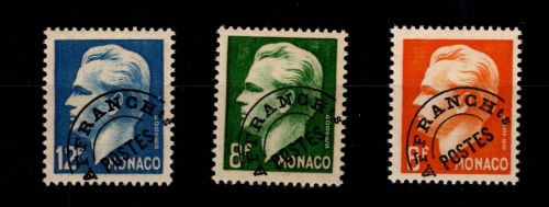 Monaco 420-423 V gestempelt Fürst Rainier III. #OE333
