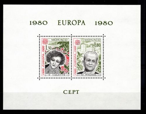 Monaco 1421 und 1422 postfrisch Sonderblock / CEPT #OE340