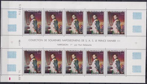 Monaco 928 postfrisch Kleinbogen / Napoleon #OE354