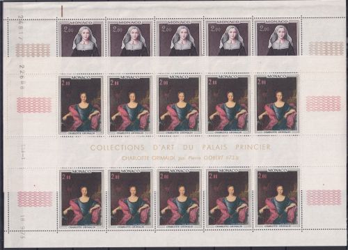 Monaco 1102 und 1103 postfrisch Kleinbogensatz / Fürsten #OE359