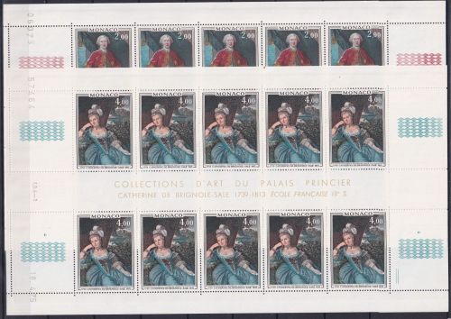 Monaco 1202 und 1203 postfrisch Kleinbogensatz / Fürsten #OE360