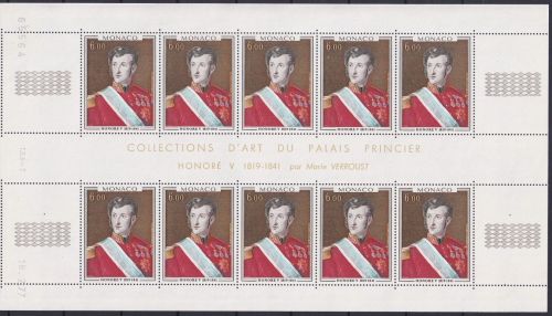 Monaco 1299 postfrisch Kleinbogen / Fürsten #OE362