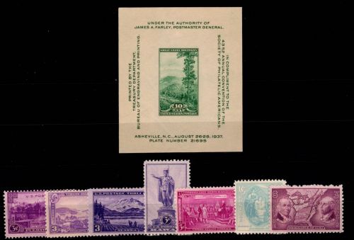 USA 402-409 postfrisch Jahrgang 1937 ohne MiNr. 400 und 401 #OE374