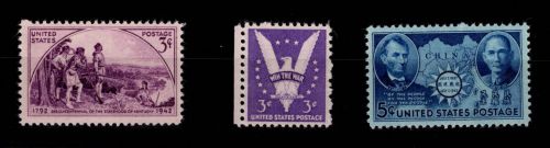 USA 507-509 postfrisch Jahrgang 1942 #OE379