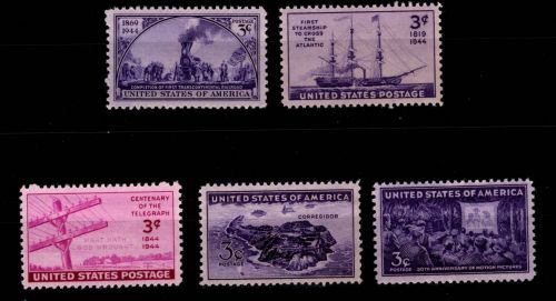 USA 525-531 postfrisch Jahrgang 1944 ohne MiNr. 529 und 530 #OE381