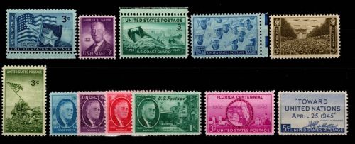 USA 532-543 postfrisch Jahrgang 1945 #OE382