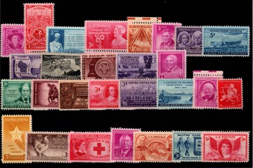 USA 565-593 postfrisch Jahrgang 1948 ohne MiNr. 579 #OE385