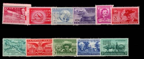 USA 594-604 postfrisch Jahrgang 1949 #OE386