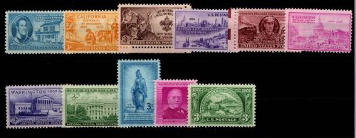 USA 605-615 postfrisch Jahrgang 1950 #OE387