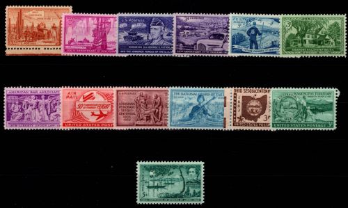 USA 636-648 postfrisch Jahrgang 1953 #OE390