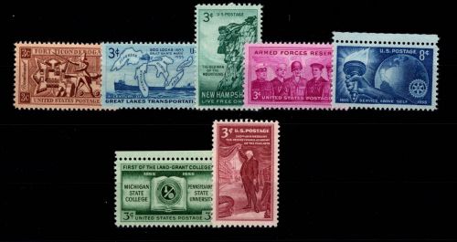 USA 684-692 postfrisch Jahrgang 1955 ohne MiNr. 693 #OE391