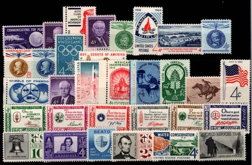 USA 766-803 ohne 789 und 790 postfrisch Jahrgang 1960 #OE395