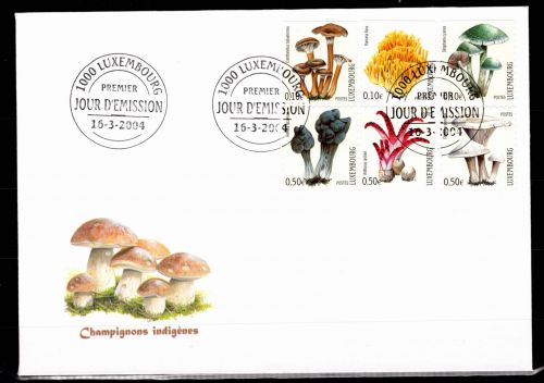 Luxemburg 1628-1633 gestempelt als FDC / Pilze #OE441