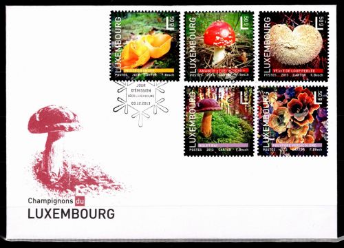 Luxemburg 1987-1991 gestempelt als FDC / Pilze #OE442