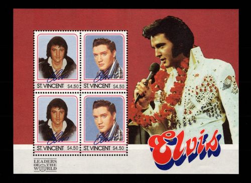 St. Vincent Block 48 postfrisch Elvis Presley #OE449